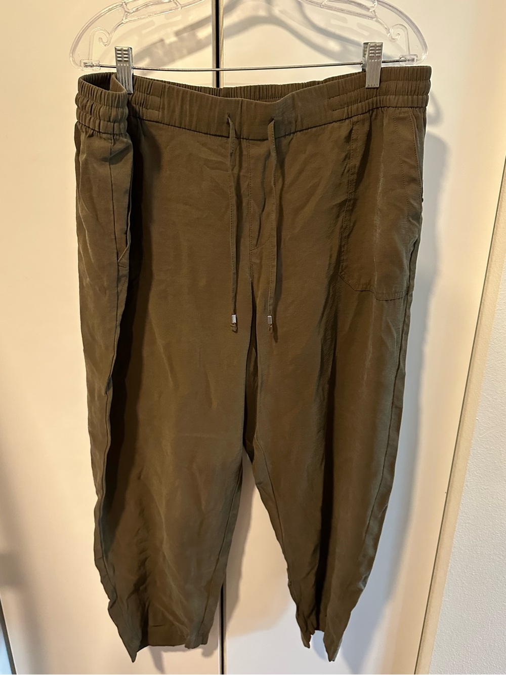 Womens Old Navy Olive / Brown Drawstring Jogger Pants